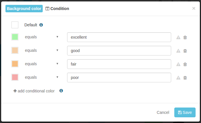 Defining Background Colors